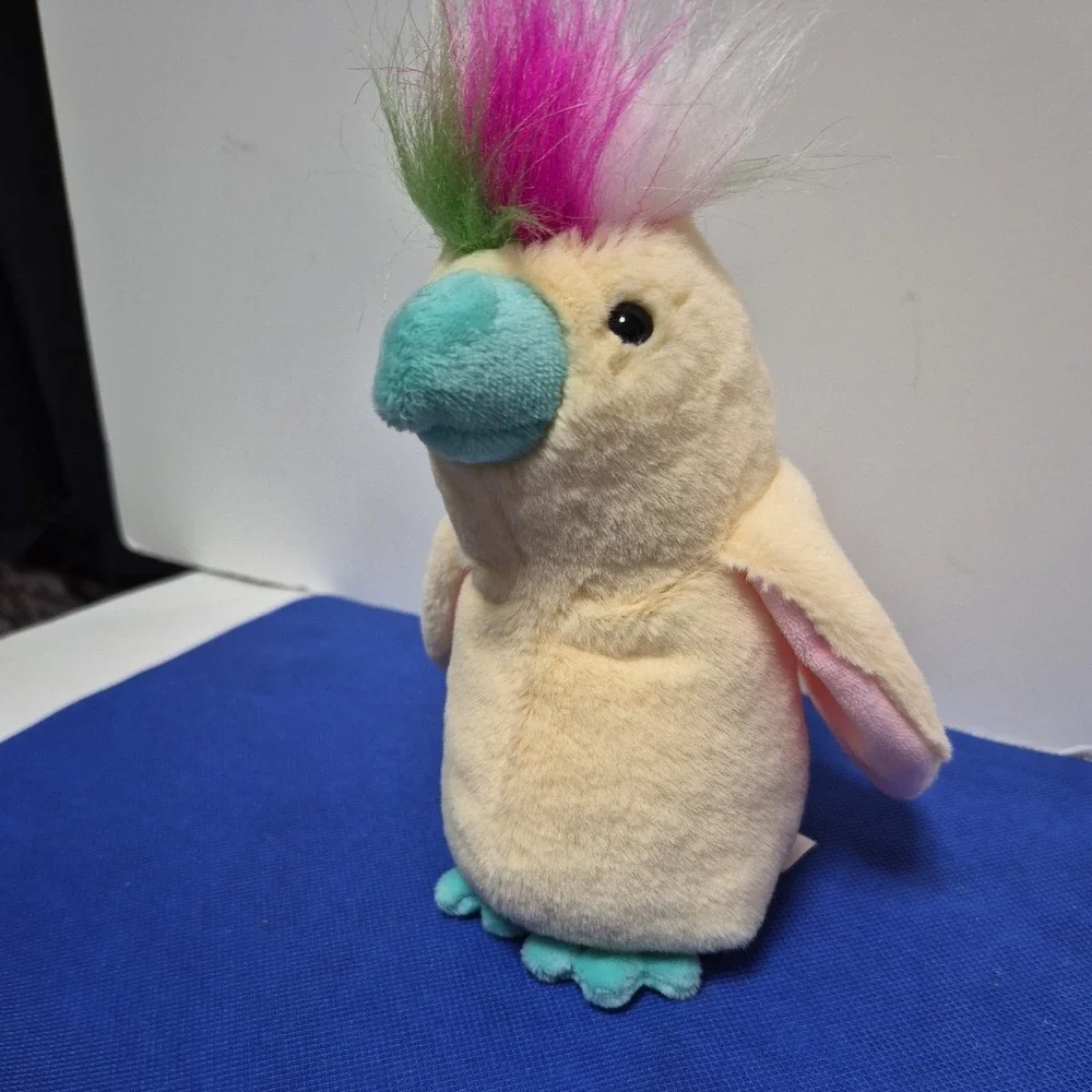 Ty Beanie Baby - POMPOM Cockatoo Bird No paper tags